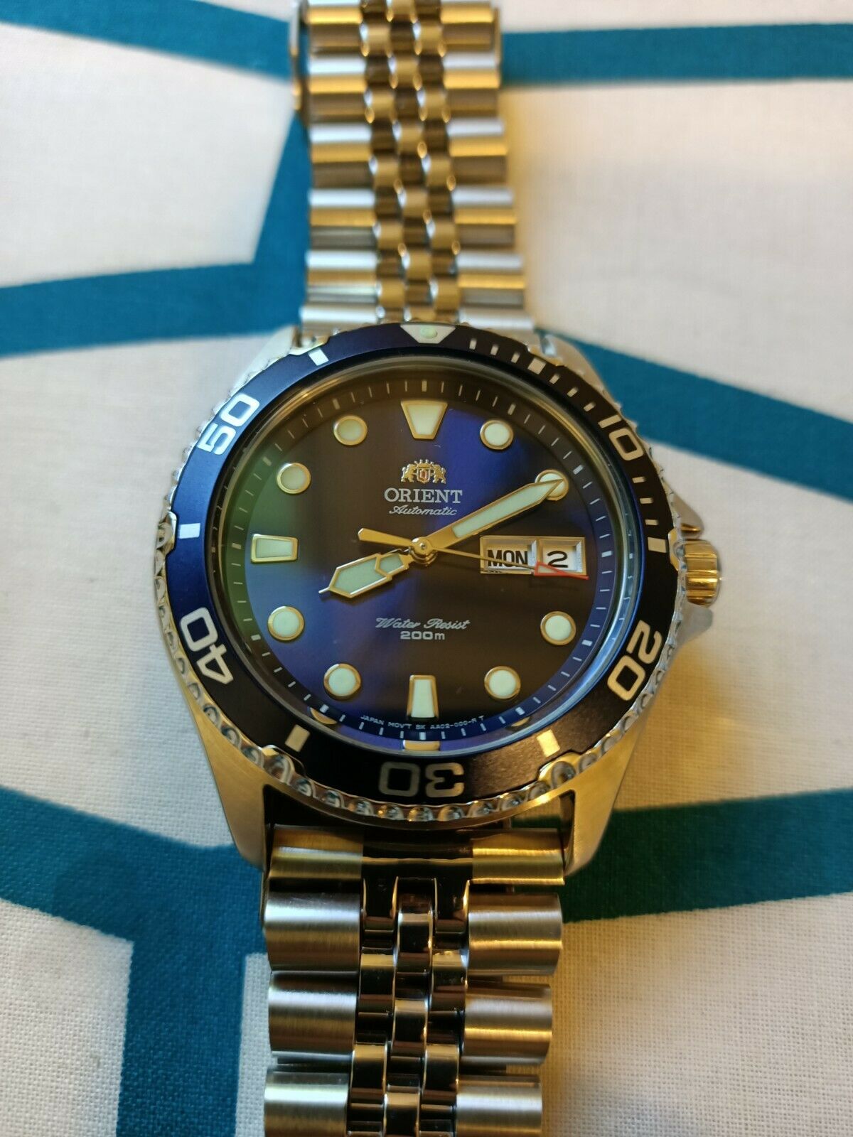 ORIENT RAY II 200M DIVERS WATCH MENS FAA02005D9 STRAPCODE