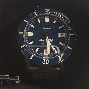 RARE Zodiac Super Sport Timer ZO7500 Swiss Made Diver Men's Watch