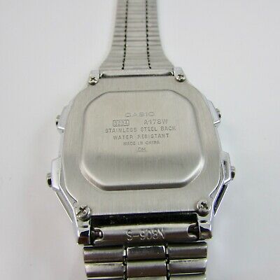 Casio Illuminator alarm Chrono Dual Time 3234 A178W Wristwatch