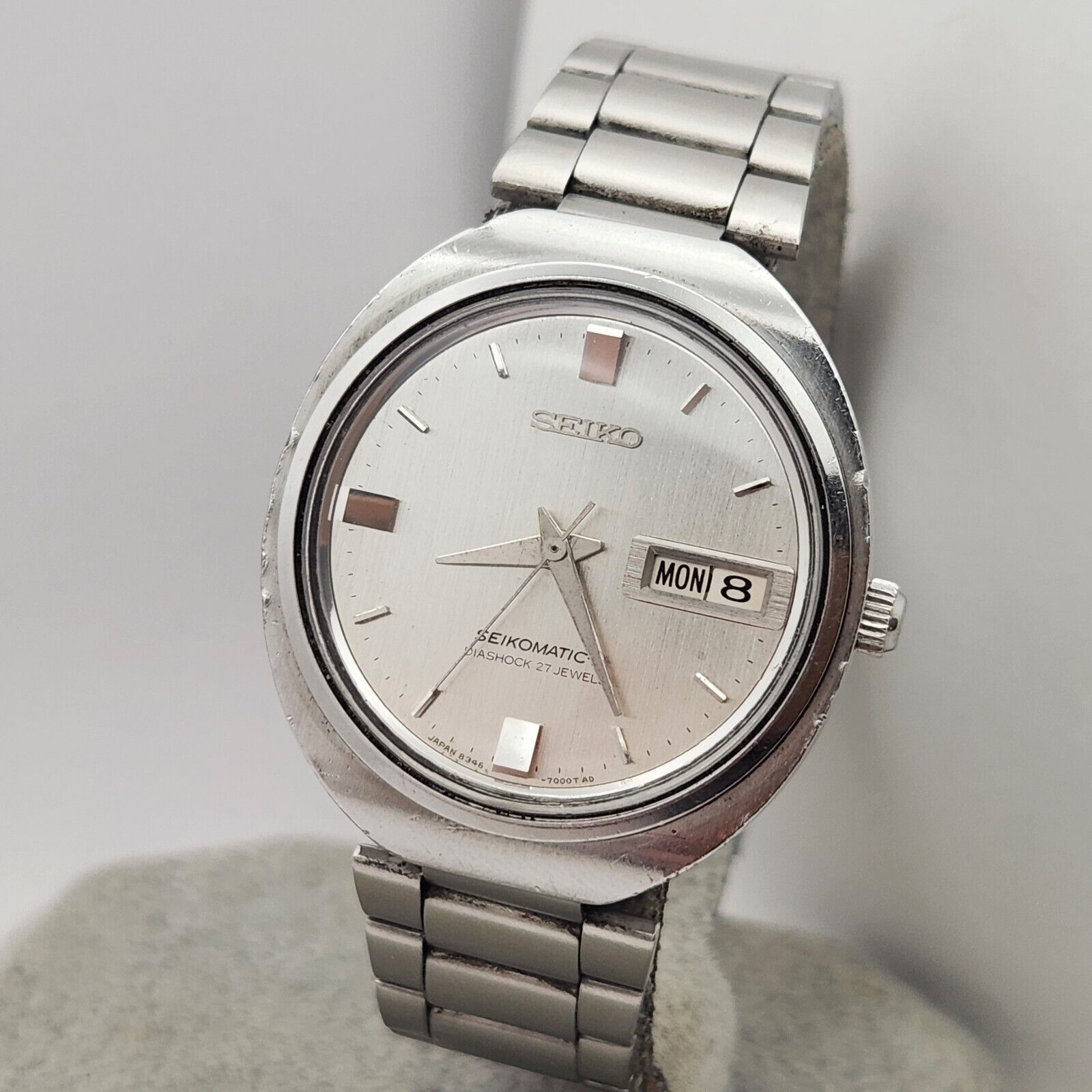 Vintage SEIKO 8346-7000 men's automatic watch day/date