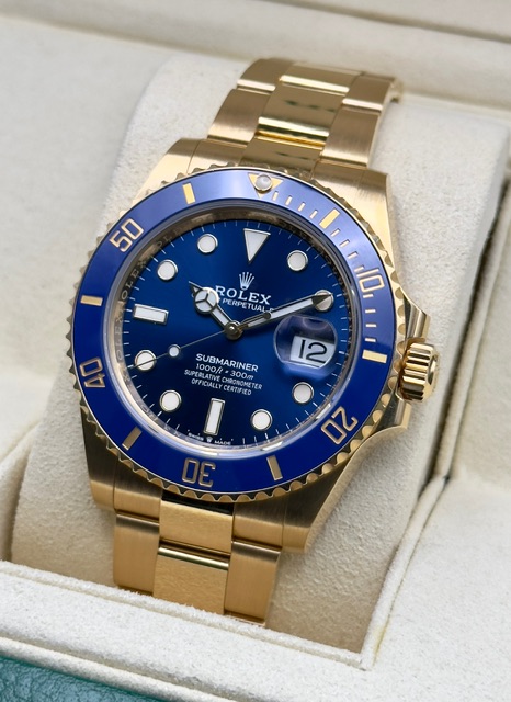 Rolex Submariner Blue Yellow Gold 41mm - 126618LB - New 2023