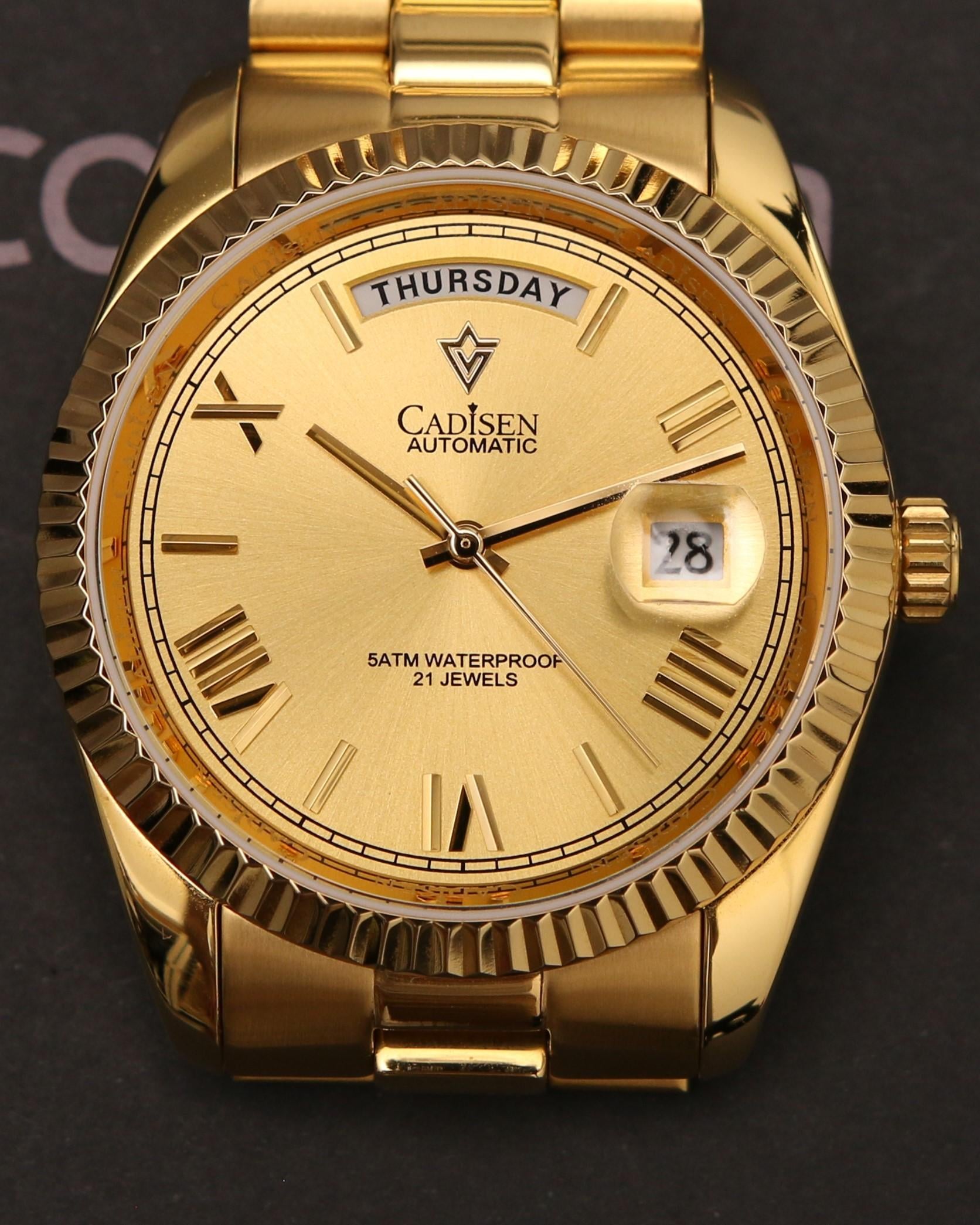 cadisen day date gold