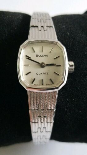 Bulova watch base metal bezel stainless steel on sale back