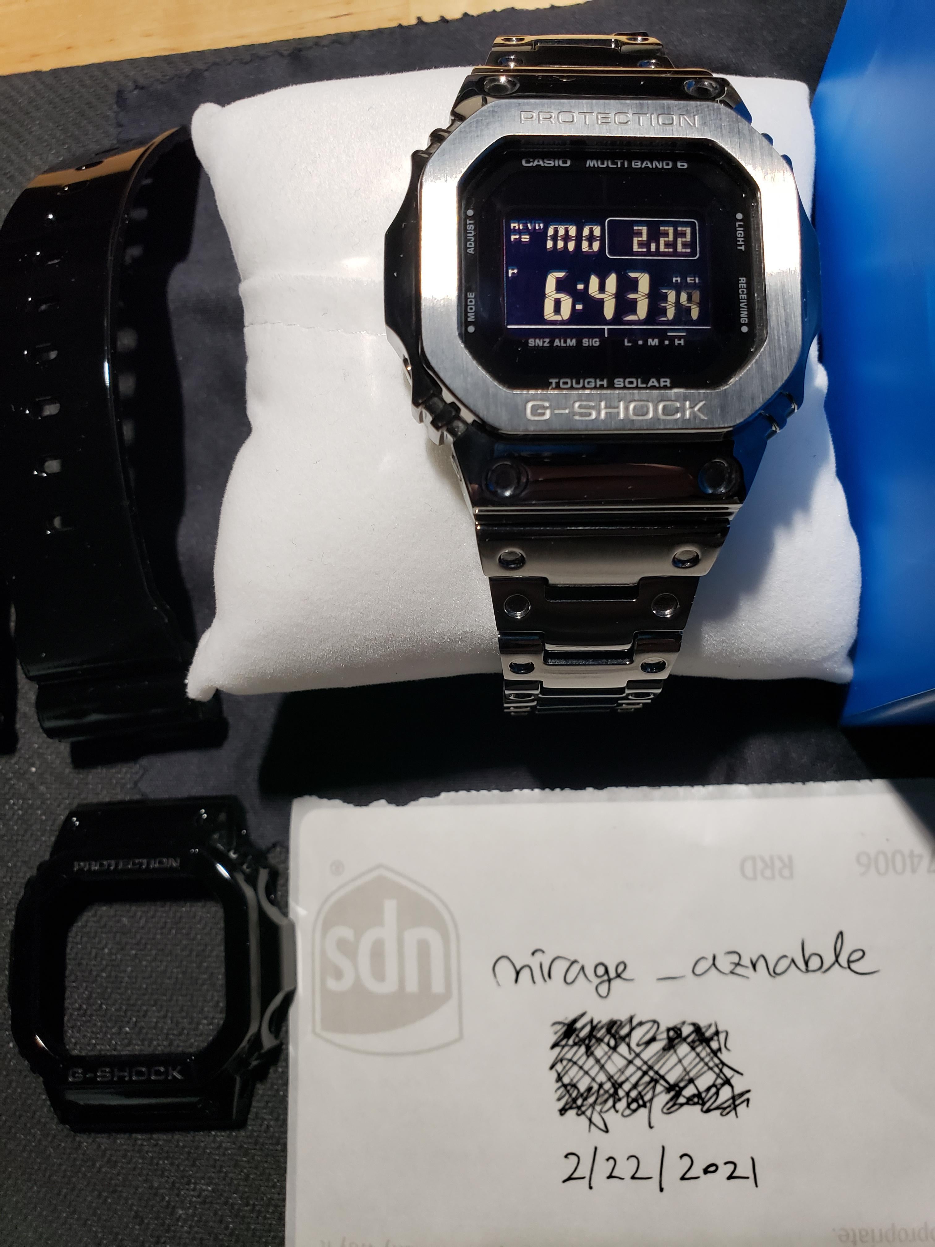 WTS] REPOST Casio Gshock GWM 5610BB-1ER full kit + Mod kit | WatchCharts