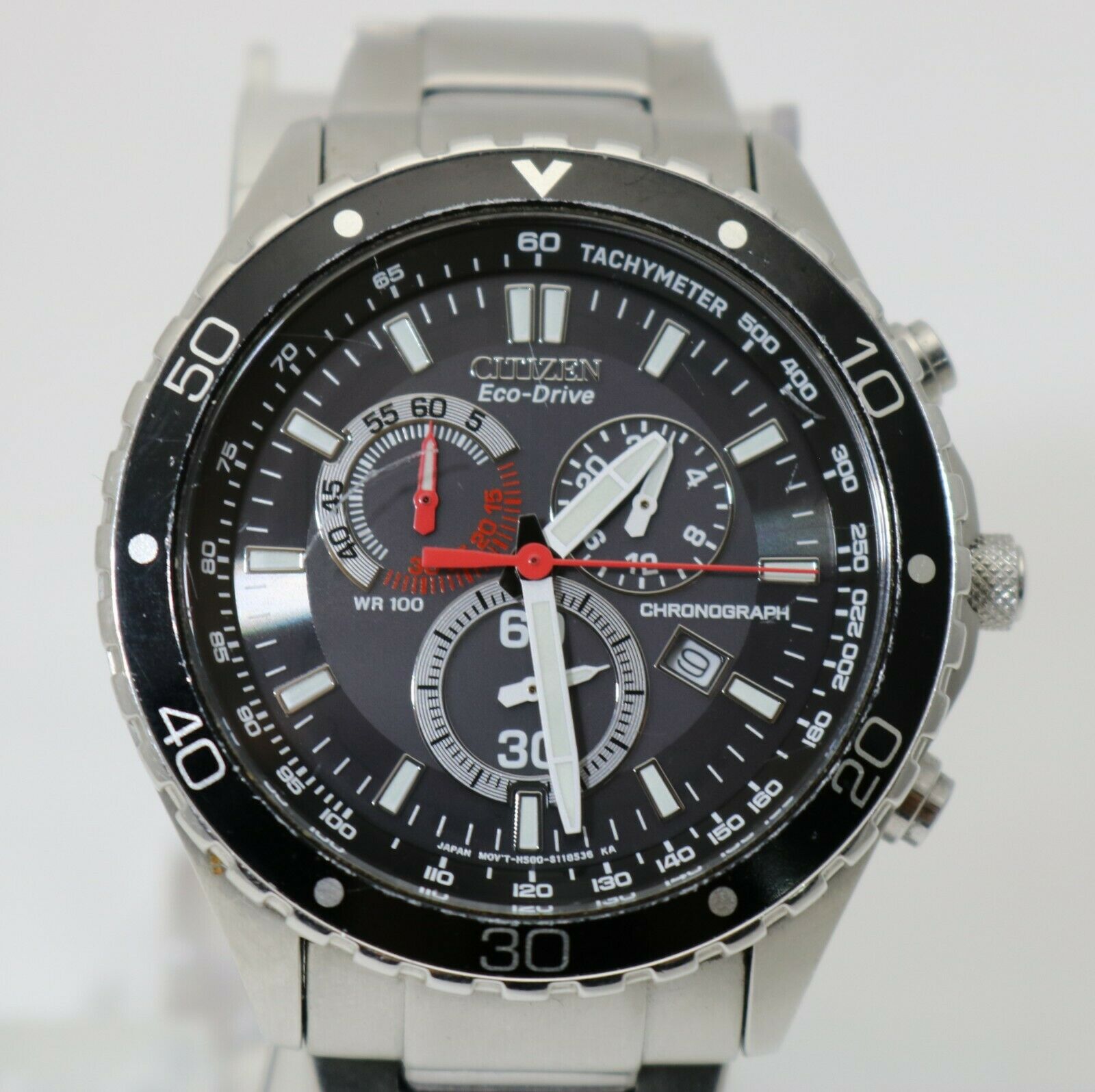 Citizen eco 2024 drive tachymeter wr100