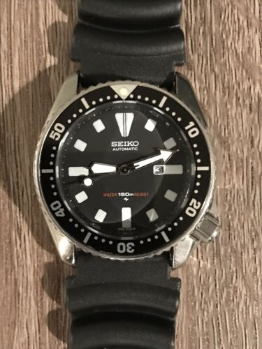 Seiko 4205-0152 SUG095 Black Vintage Men's Automatic Diver Watch Patina |  WatchCharts