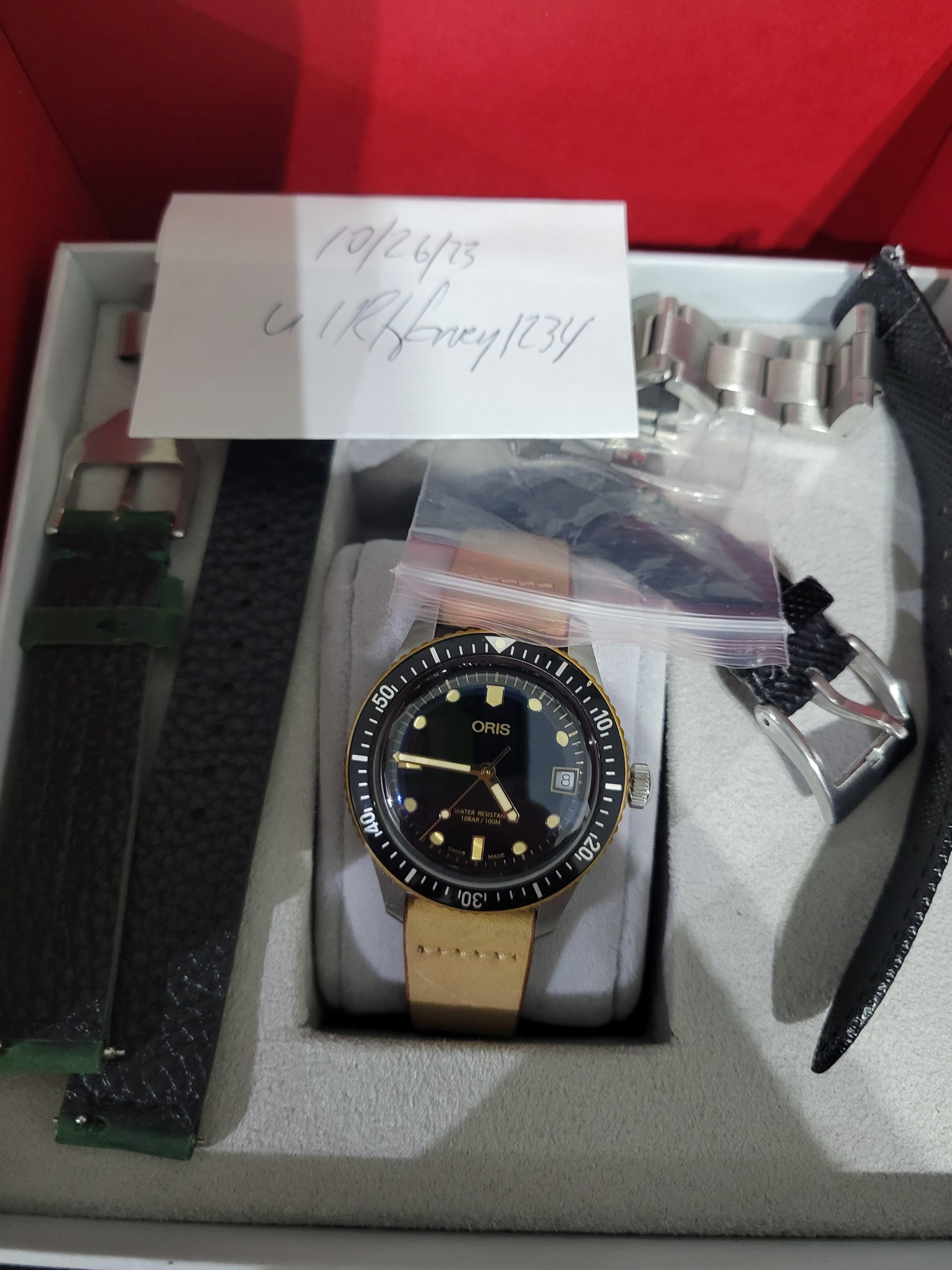 Oris diver discount 65 36mm bronze