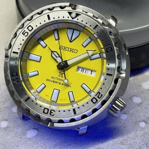 WTS] Custom tuna build with oem Seiko dial and NH36 movement and custom  engraved caseback | WatchCharts