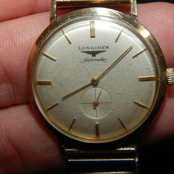 VINTAGE LONGINES AUTOMATIC 10K GOLD FILLED MENS WATCH > WORKING > FREE ...