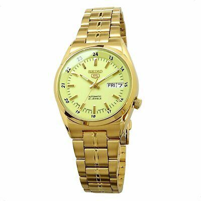 SEIKO 5 LumiBrite Gold SNK578J1 21 Jewels Automatic Japan