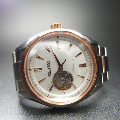 SEIKO Presage 4R38-00S0 automatic see through watch