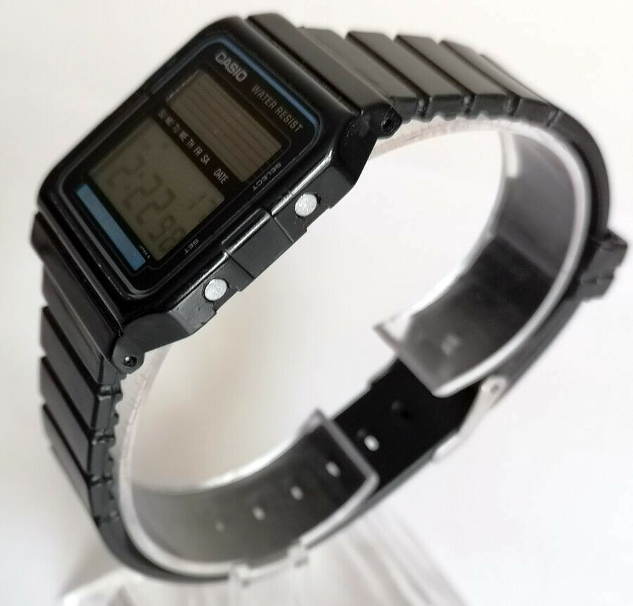 Rare vintage 1986 Casio FB-52W module 520 solar batteryless men's