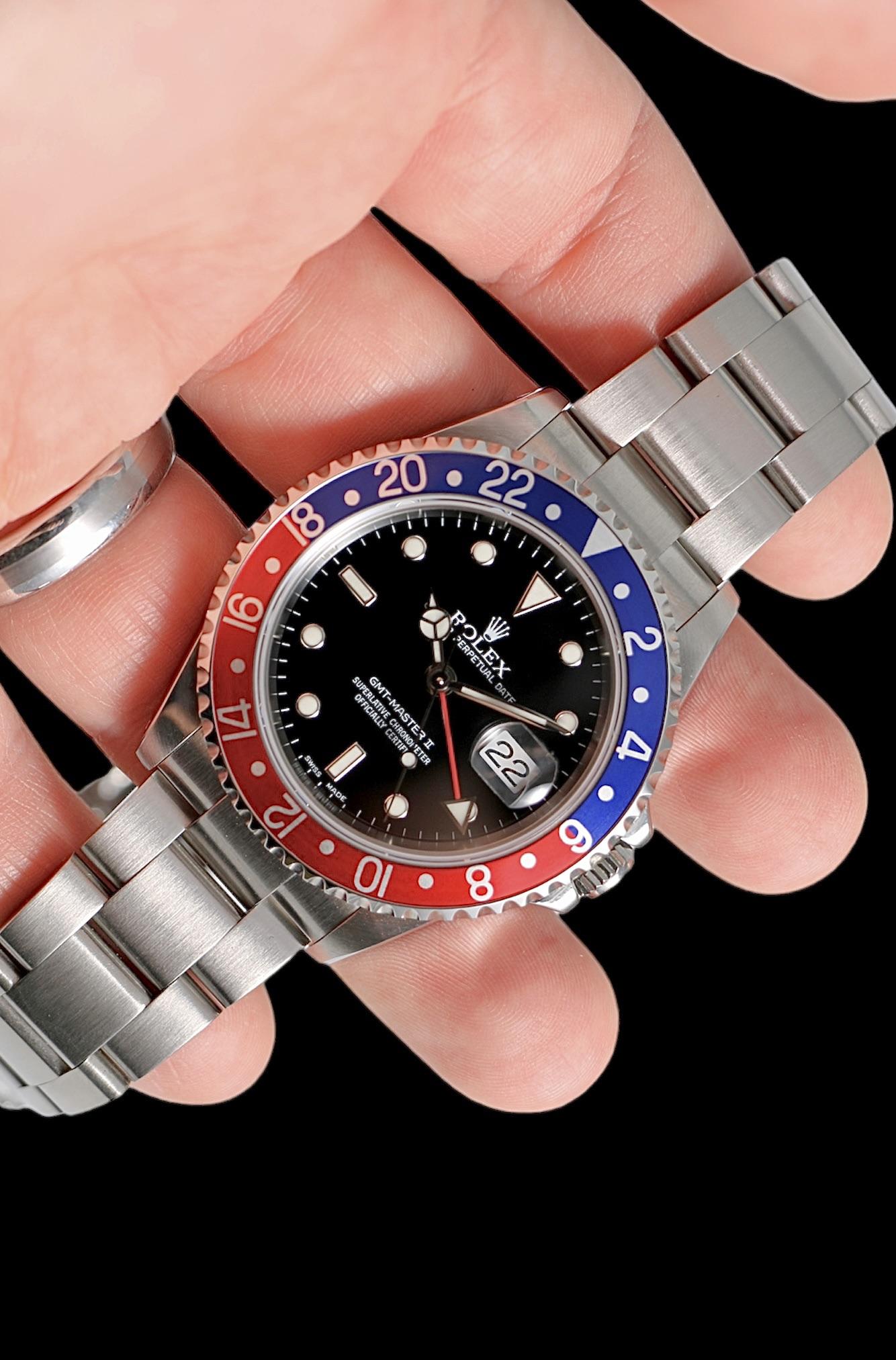 WTS Rolex GMT Master II 40mm K Serial 2002 reference 16710