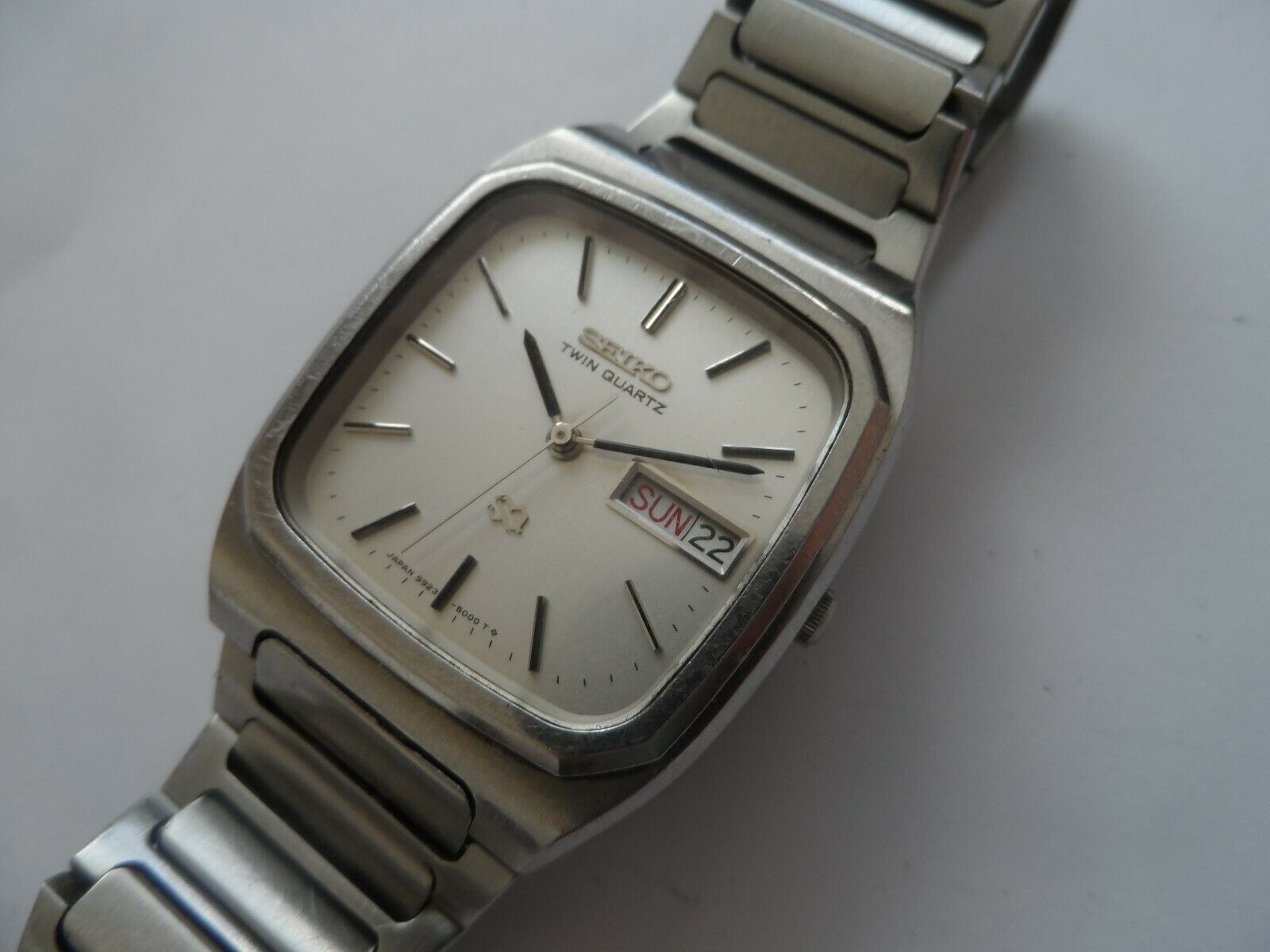 Vintage Seiko Twin Quartz Watch 9920-5000 Men's From Japan