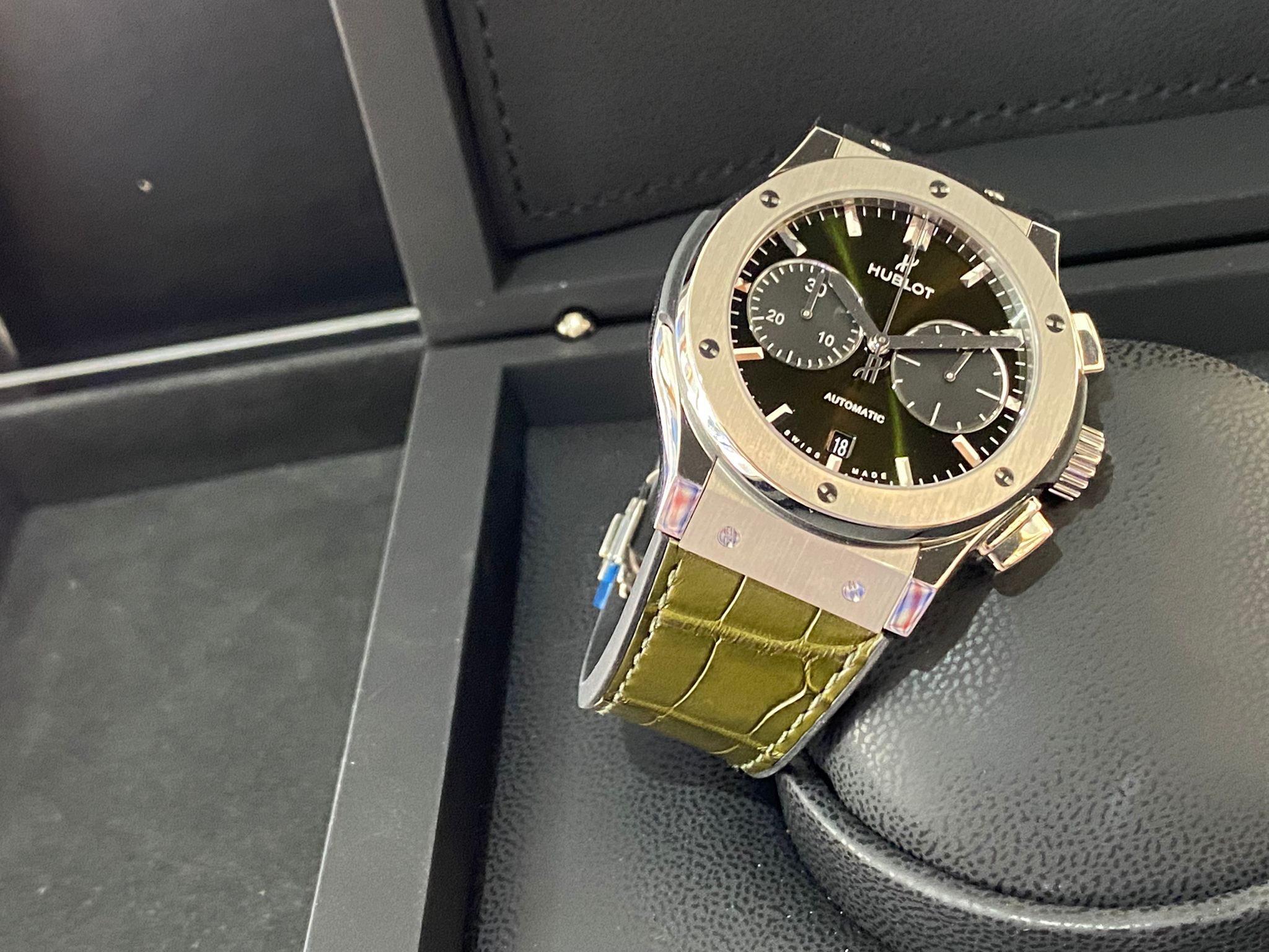 Hublot classic clearance fusion chronograph green