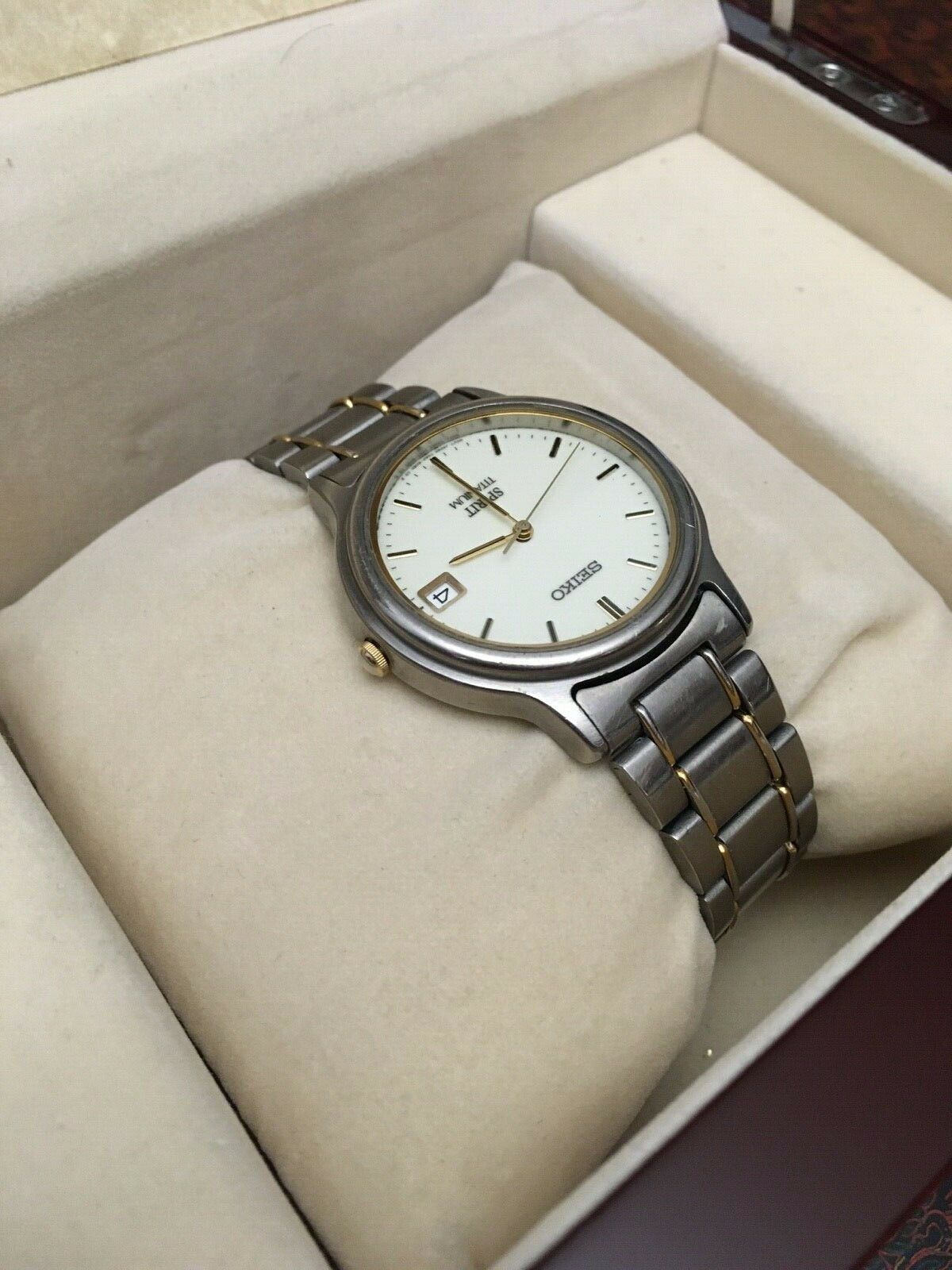 Seiko Spirit Titanium 7N42-8060 Quartz Watch France 1994 