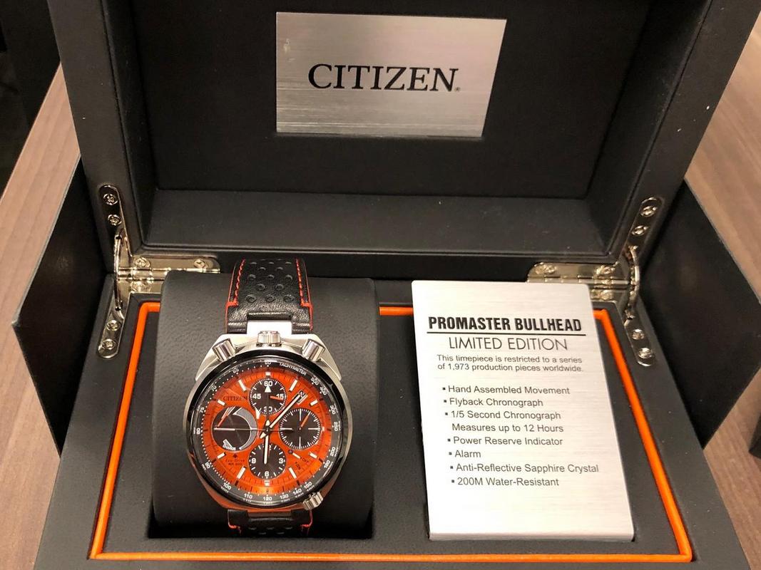 citizen eco drive orange