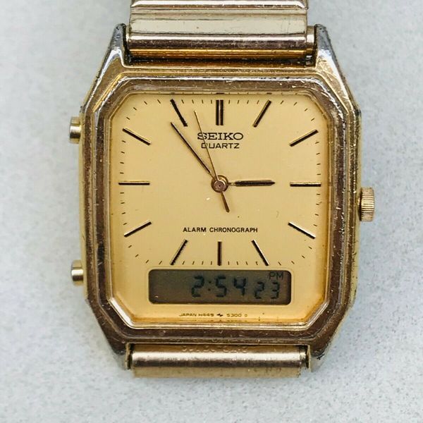 Vintage Seiko H449-5210 Alarm Chronograph Ana-Digi Quartz Watch, Working  order | WatchCharts