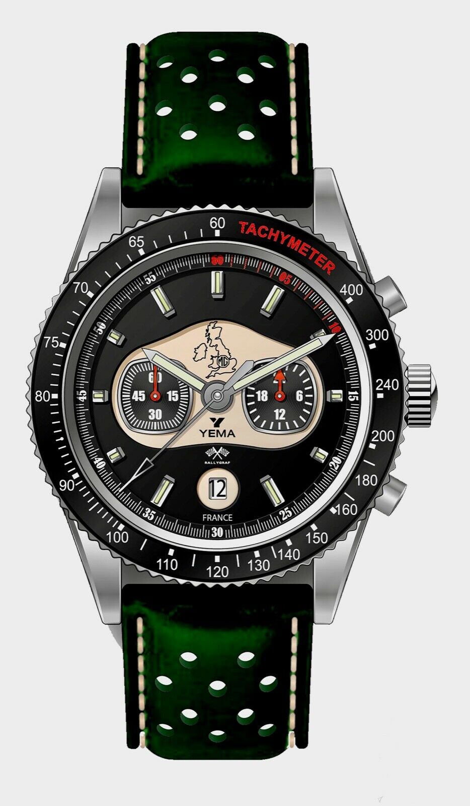 Yema Rallygraf MG Car Club Chronograph Watch Limited Edition UK -- New In  Box | WatchCharts Marketplace