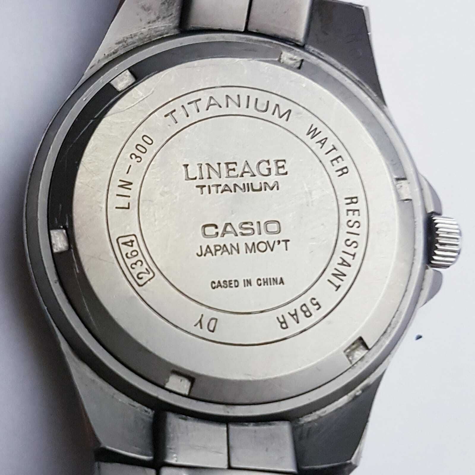 casio lineage titanium lin 300