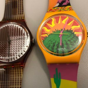 Lot 2 Vintage Swatch Watches Interface 1996 Tequila Desert 1994 Go102 Gc102 Watchcharts
