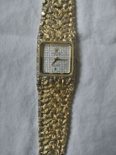 Vintage Gold Nugget Rolex Mens Wrist Watch Geneve Quartz