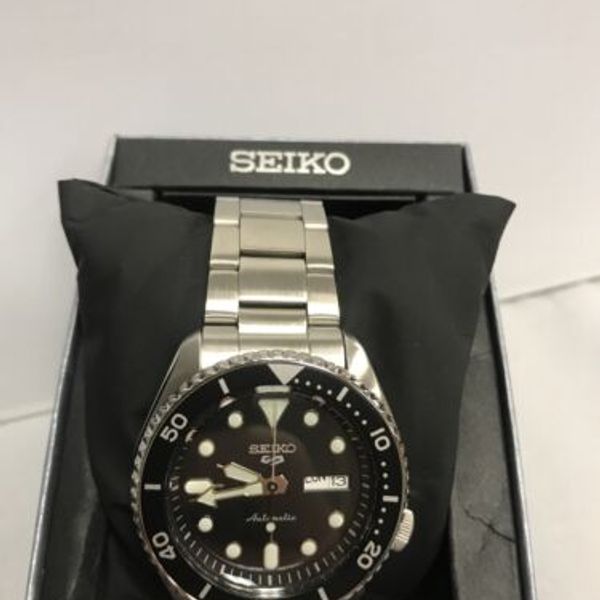 seiko 5 automatic sports stainless steel men's watch srpd55