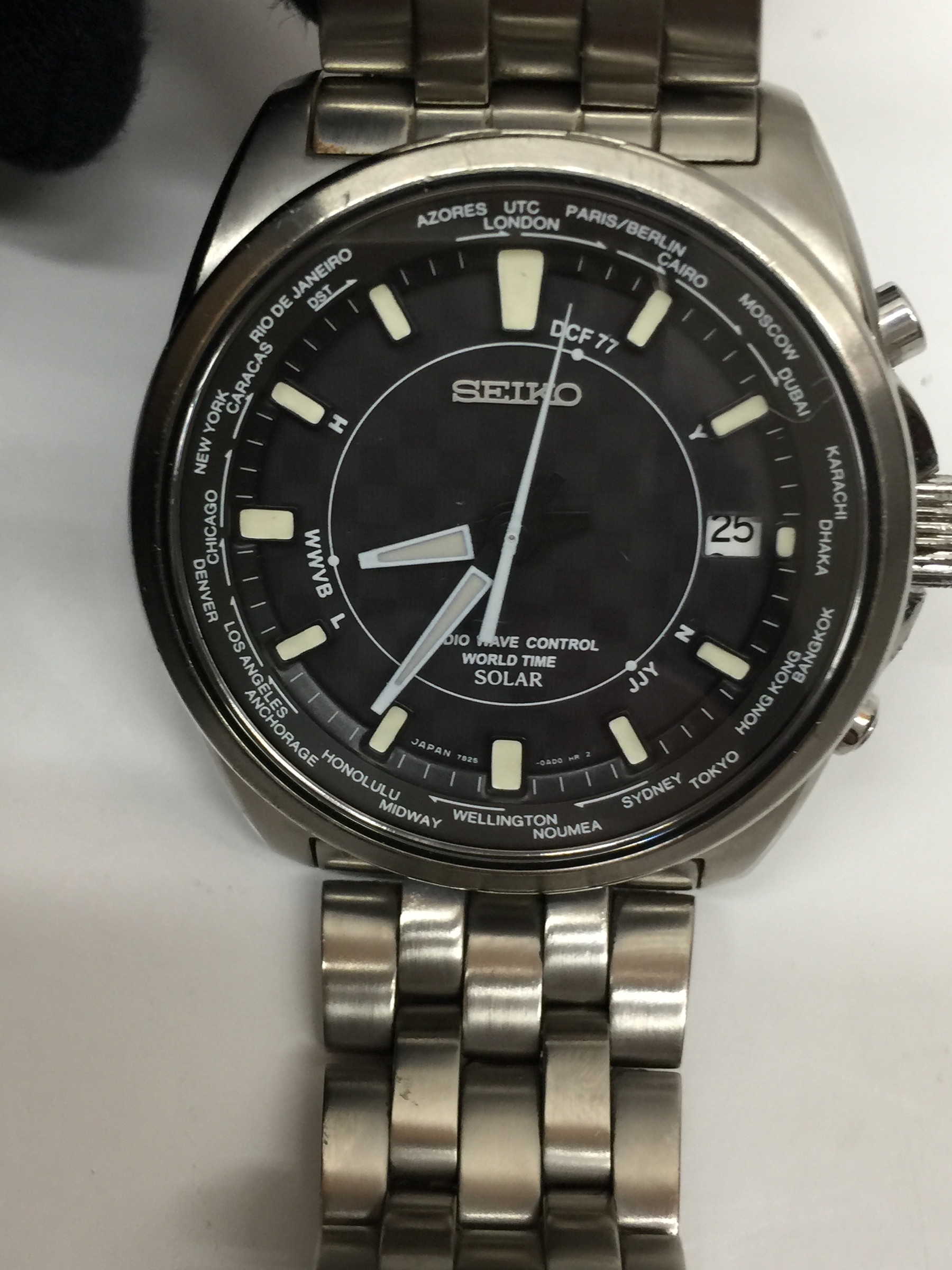 SEIKO WORLD TIMES SOLAR 7B25 0AB0 WATCH VERYGOOD AD8 WatchCharts