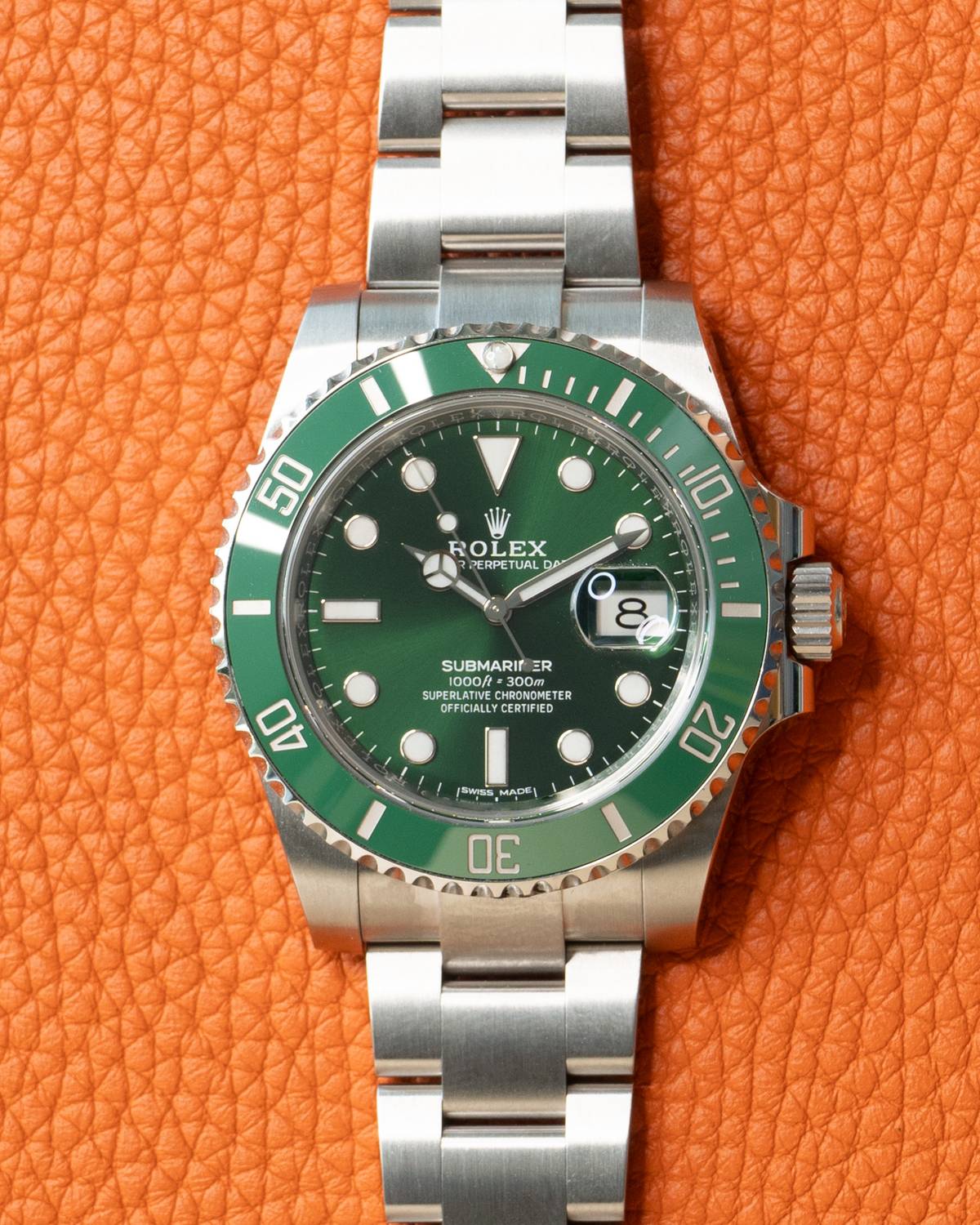 2019 Rolex Submariner Hulk 116610LV Green 40mm Ceramic Watch Box