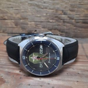 Soviet Military Mens Grey Watch Vintage, VOSTOK Watces KOMANDIRSKIE, cheapest Jubilee Edition WWII Victory 1945-1985. Mechanical Watches Gift for Men