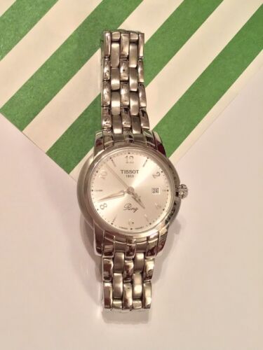 Tissot 1853 Ring Watch Swiss Ladies Silver Tone R420 320 AS IS Not