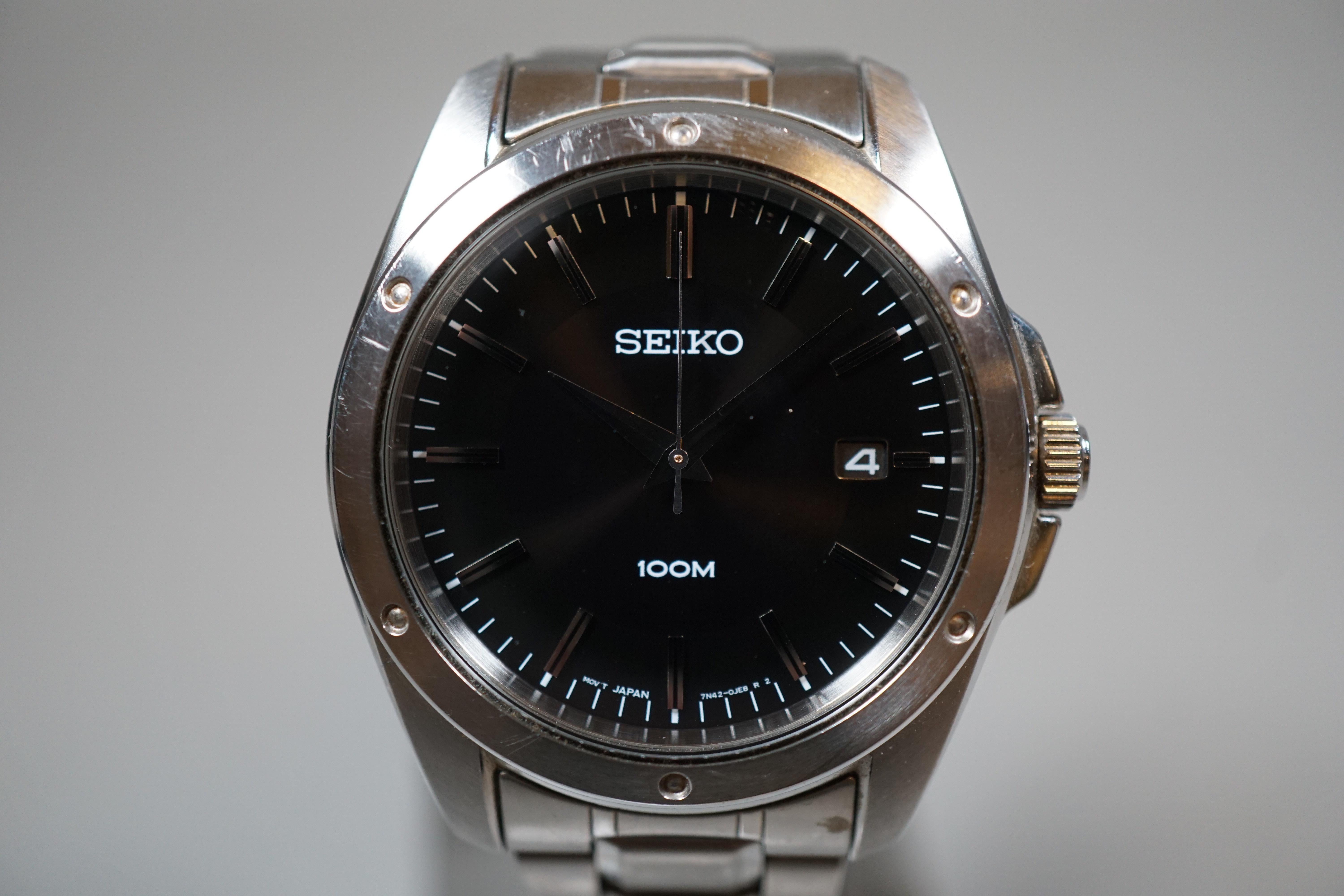 WTS Seiko SGEF81 7N42 Black Dial Dress Quartz Watch 70 WatchCharts Marketplace