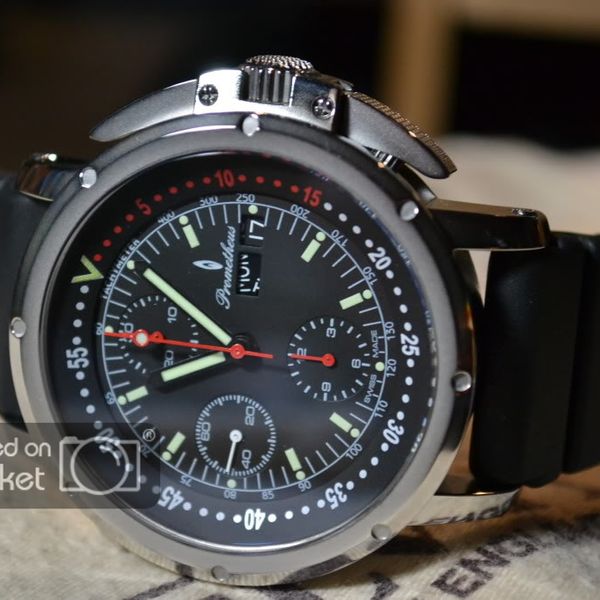 Prometheus Ii Watch Face SOLD*******Swiss Made Prometheus Watch Company Ocean Diver Chronograph ...