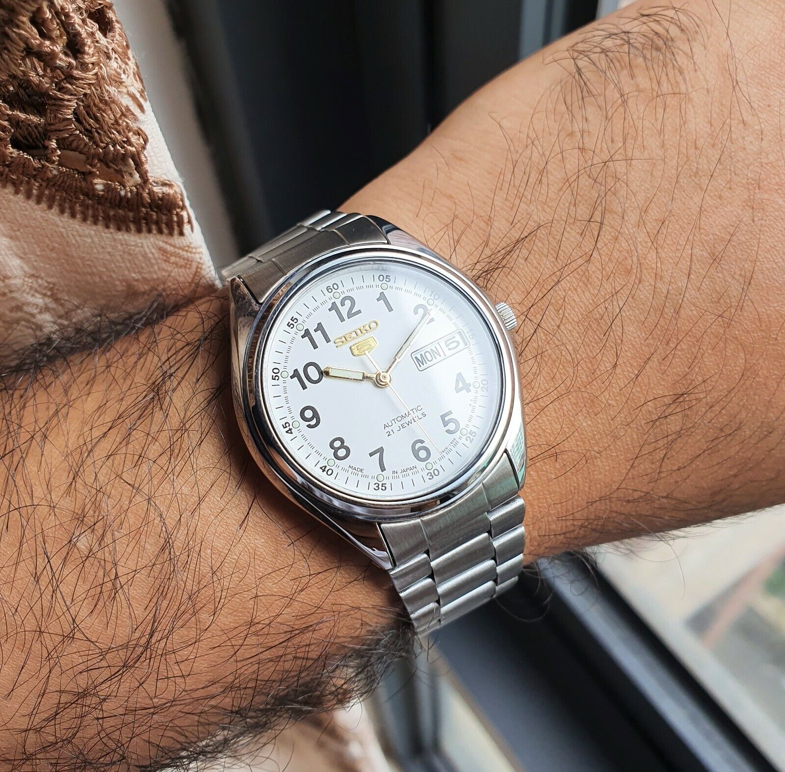 Seiko SKX643 2000 White Military Rare Sunburst Dial Vintage Sports