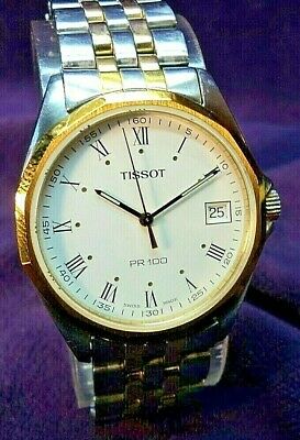 TISSOT PR100 P362 462 1 Swiss Quartz SS Gold Mens 100MWR Diver