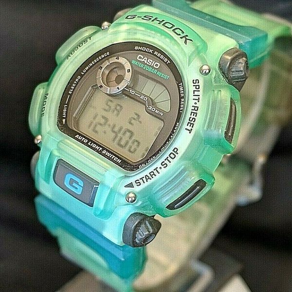 Vintage Casio G Shock Dw 9000xs 3t G Lide Watch Jelly Green X Treme Mint Watchcharts