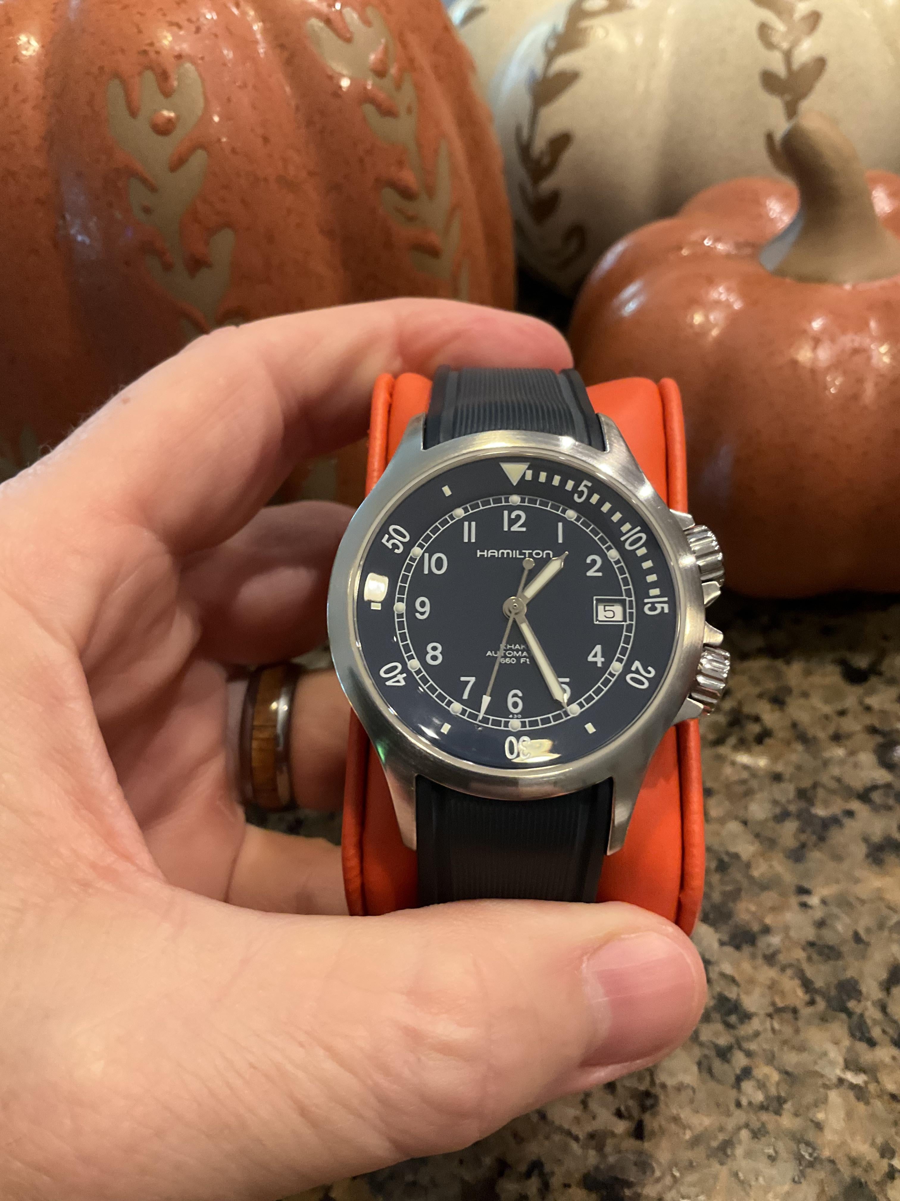 WTS Hamilton Khaki Navy Scuba H775151 Excellent WatchCharts CA