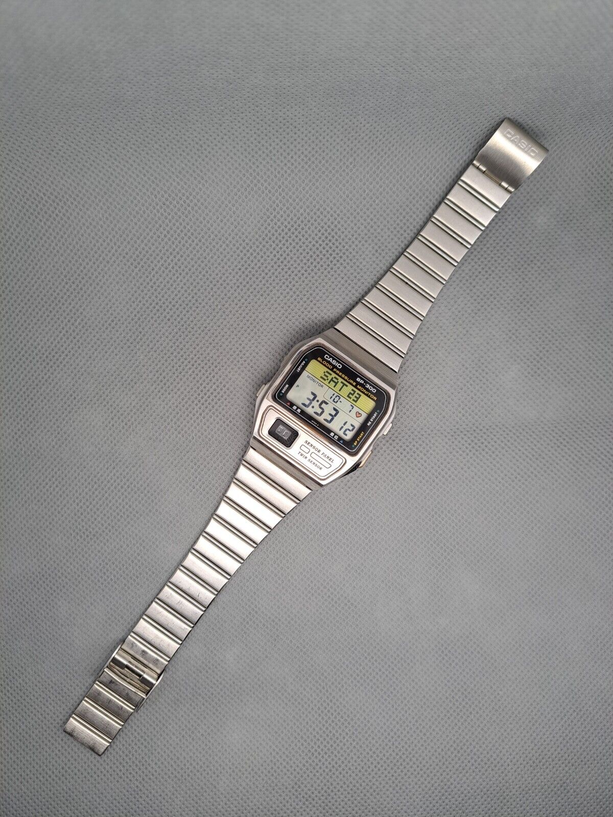 Rare Vintage 90s Casio Digital Watch BP-300 Blood Pressure
