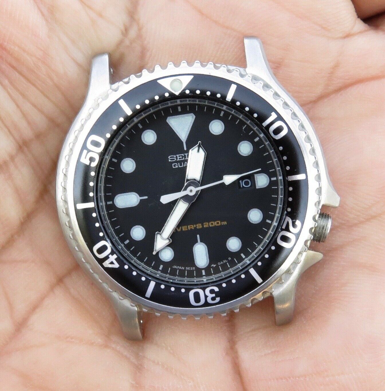 RARE Women's SEIKO 3E25-0A50 Diver Watch from 1990 ~ FOR PARTS