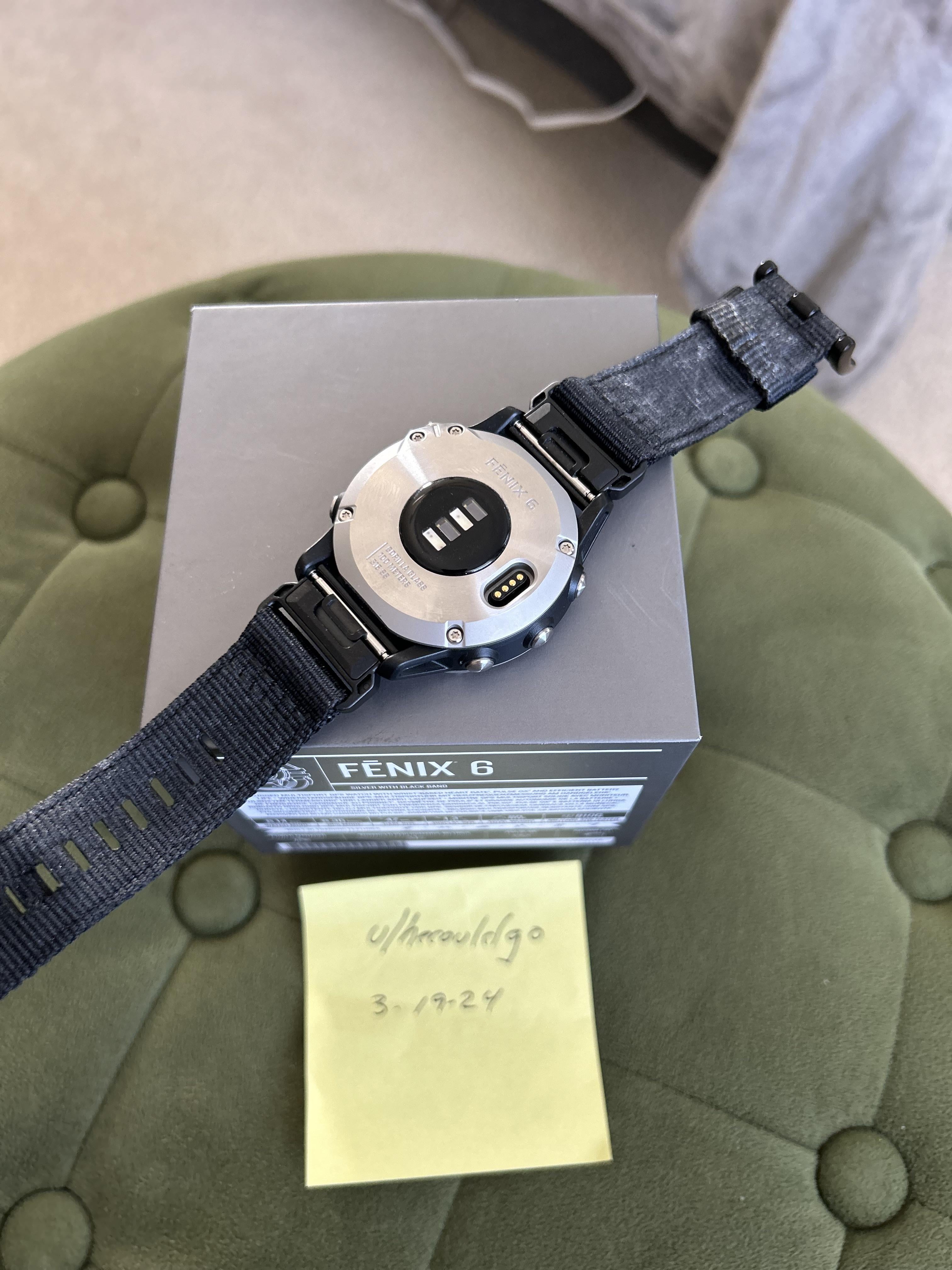 WTS Garmin Fenix 6 Premium Silver Bezel 47mm 215 WatchCharts Marketplace