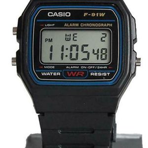 2x Casio F 91w Uhr Unisex Armbanduhr Digitaluhr Watch Schwarz Damen Herren Uhr Watchcharts