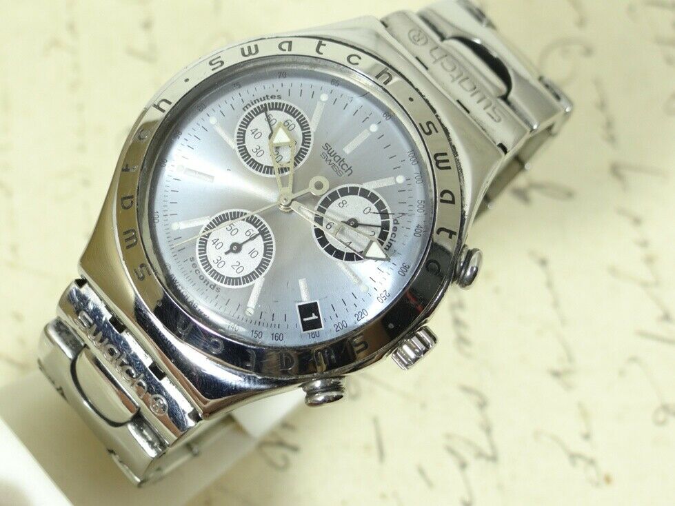 VINTAGE SWATCH IRONY CHRONOGRAPH AG 1997 QUARTZ DATE MEN'S