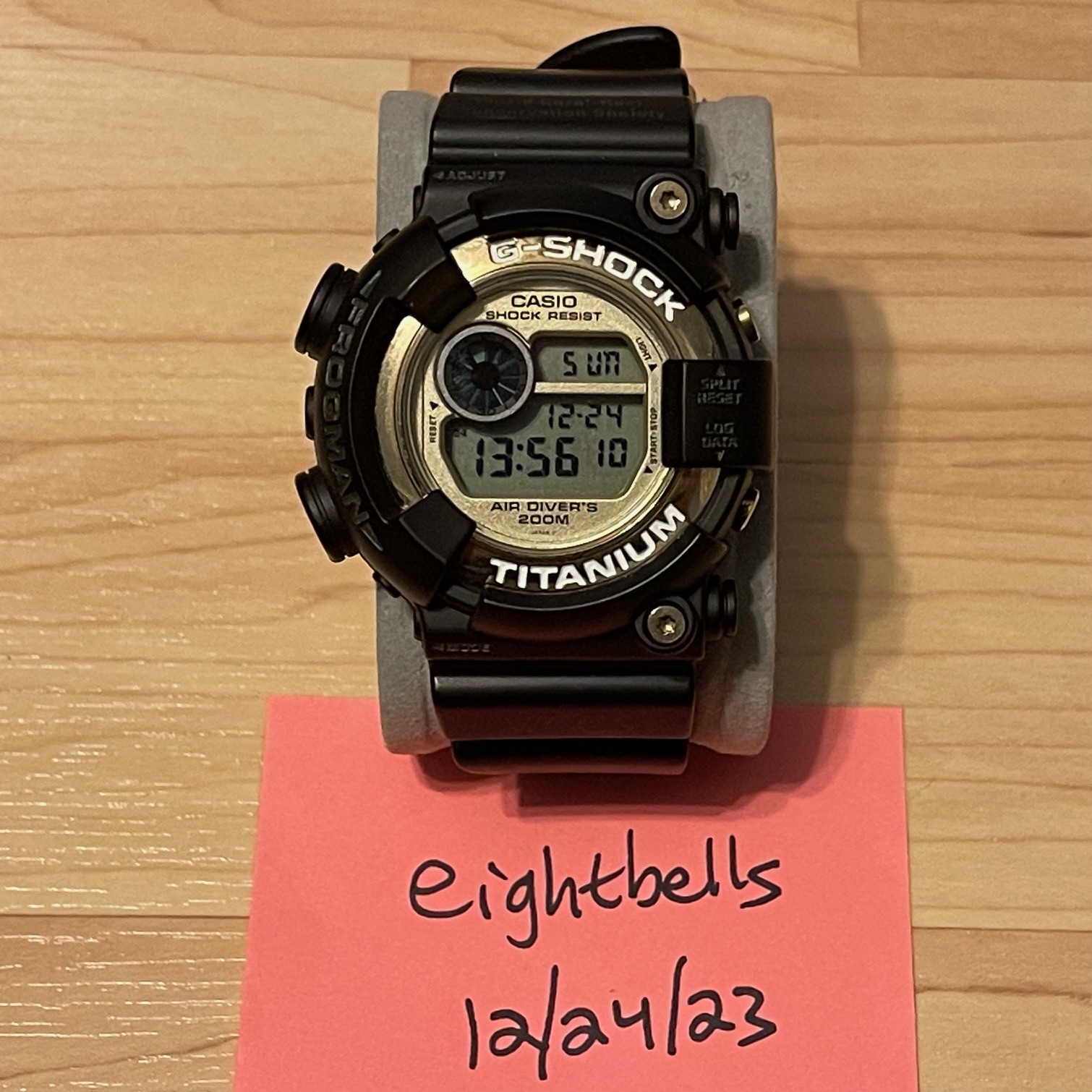 WTS] Casio G-Shock DW-8201WC-9T WCCS Frogman Black & Gold Skeleton Custom  Digital Diving Watch DW-8200 Series | WatchCharts Marketplace