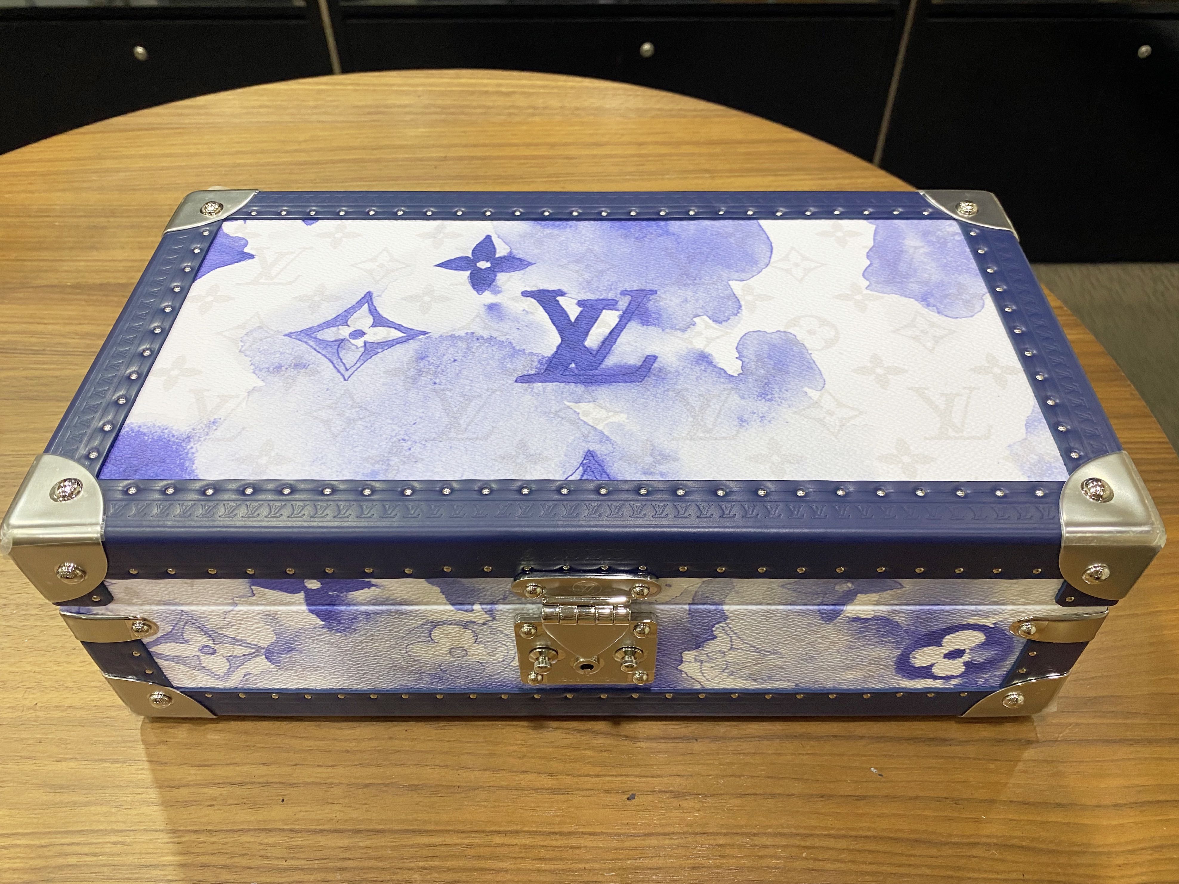 Brand New Louis Vuitton LV Monogram Watercolor Blue 8 Piece Watch Box  Limited