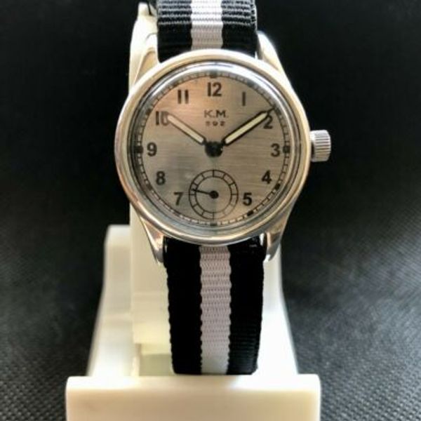 KM Kriegsmarine Alpina 592 Rare Military German Wrist Watch World War