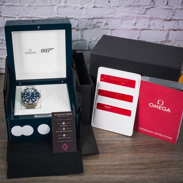 2024 OMEGA Seamaster 007 James Bond 60th Anny â BOX & PAPERS â 210.30 ...