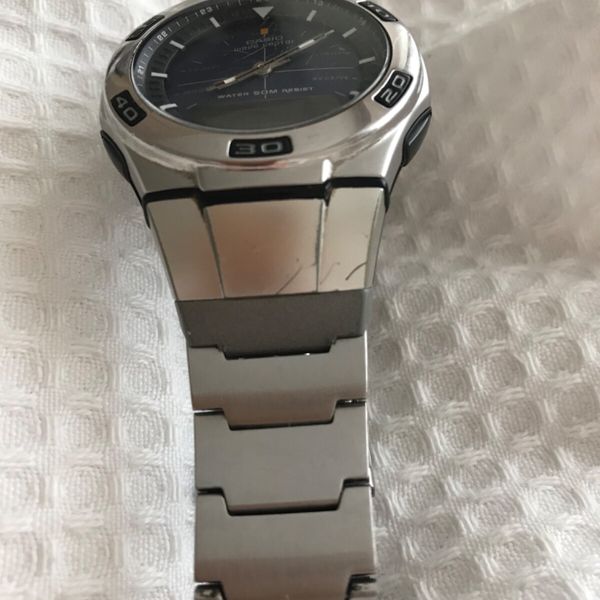 Casio Wave Ceptor Analogue Digital WVA-105H JAPAN Menâ s Watch ...