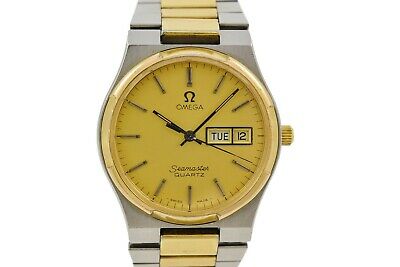 Vintage Omega Seamaster Cal.1345 Quartz Bi Metal Gents Watch 1764