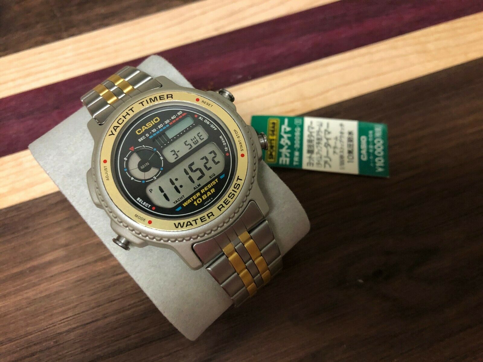 NOS Casio TRW-300 Yacht Timer Vintage Digital Watch w/ Tags