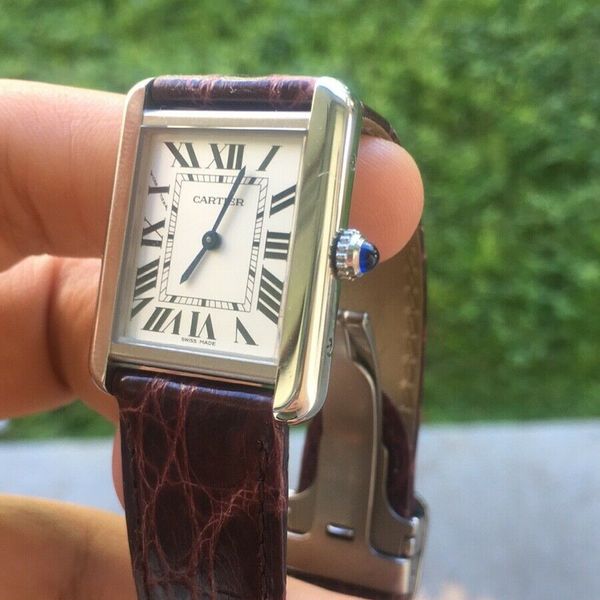 Cartier Tank Solo Sterling Silver Wrist Watch for Women
